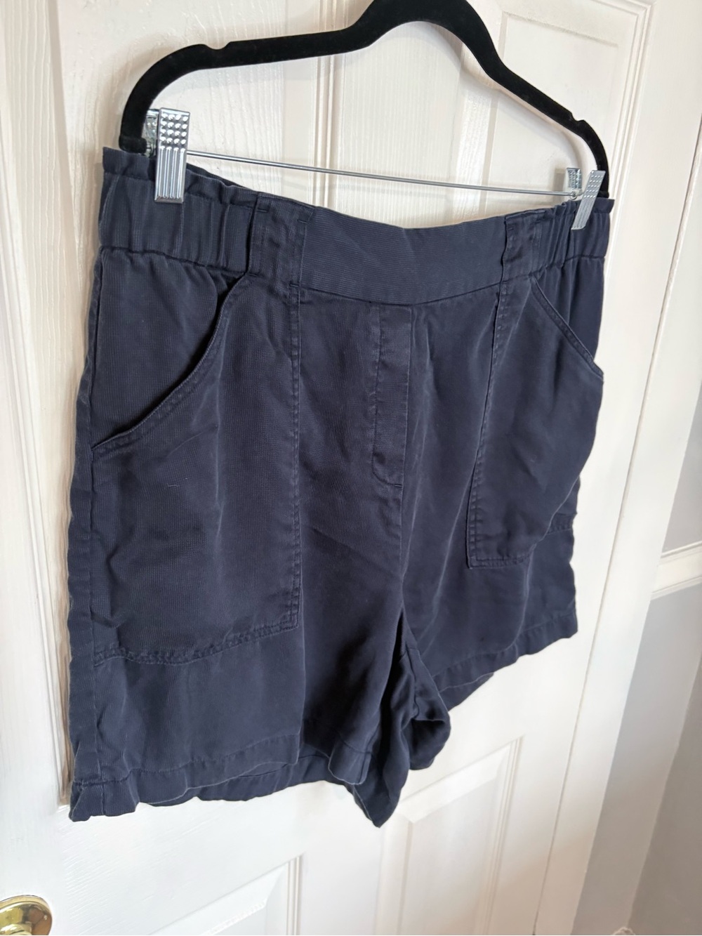 J. Jill Slate Blue Pull-On Bermuda Shorts - Picture 3 of 9